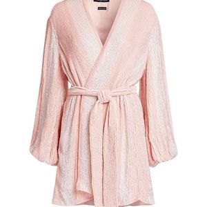 Retrofête Gabrielle Sewn Sequin Wrap Dress